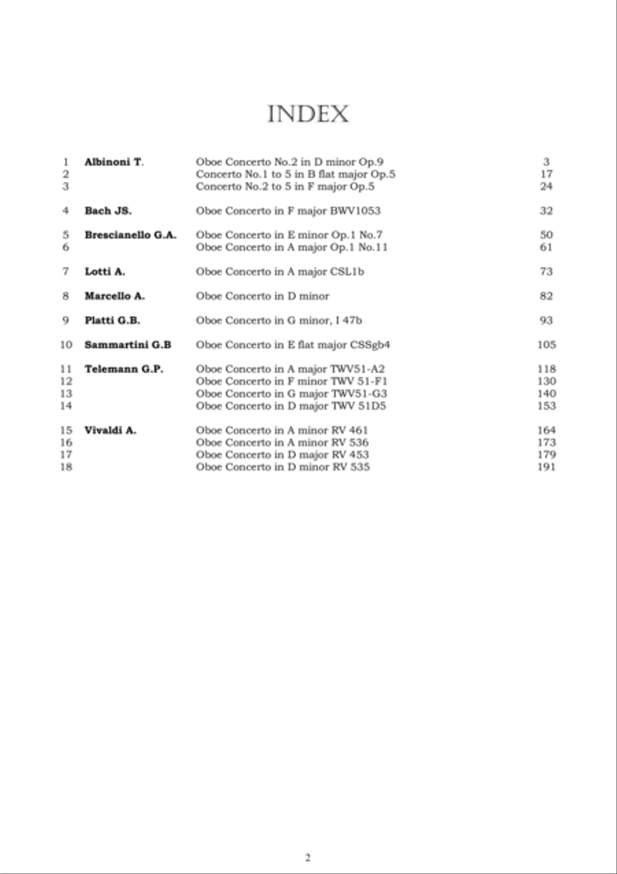 18 Oboe Concertos various composers, for Oboe and Piano - Scores and Oboe Part Piano scores gallery preview page 2