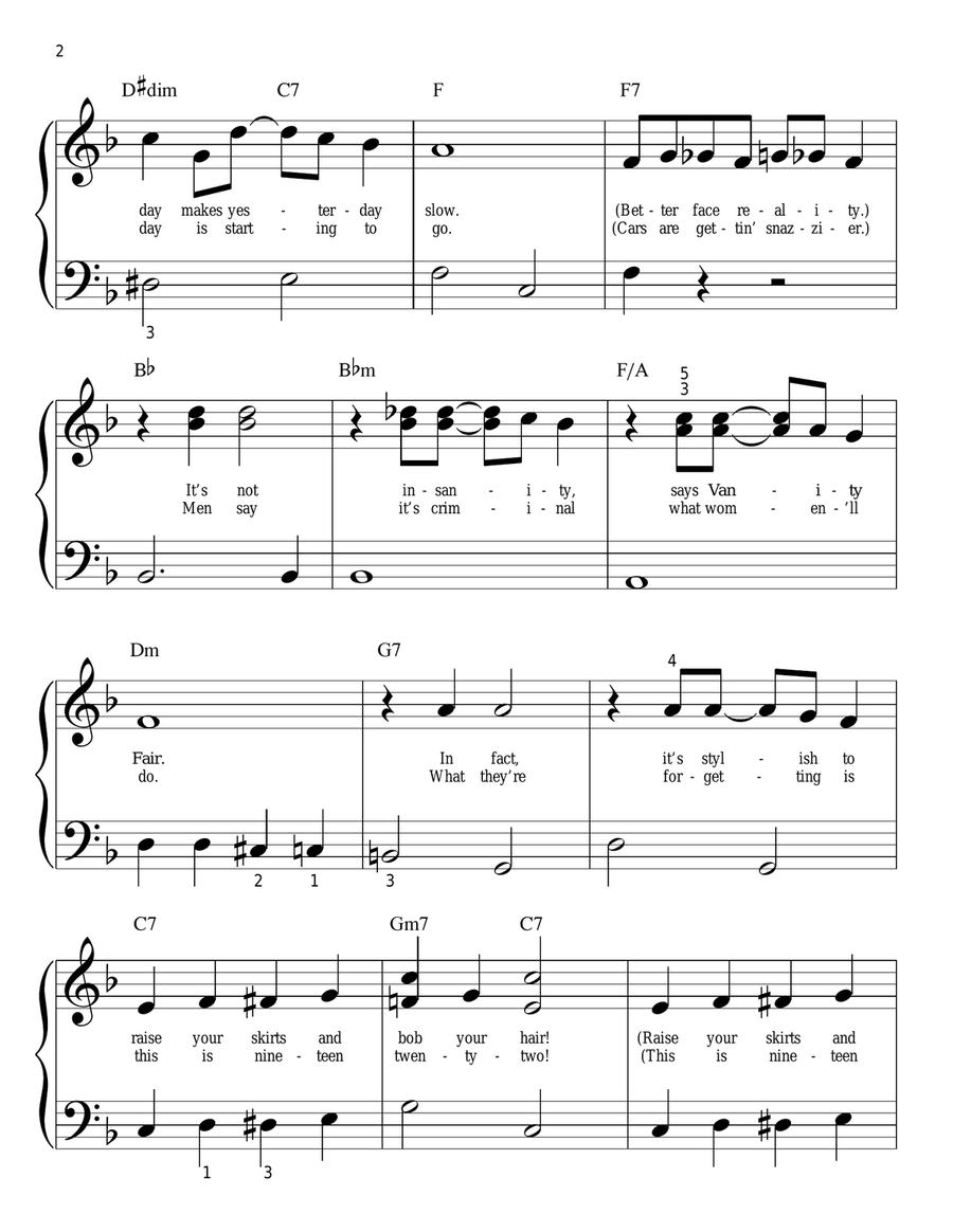 Thoroughly Modern Millie Thoroughly Modern Millie Easy Piano scores gallery preview page 2