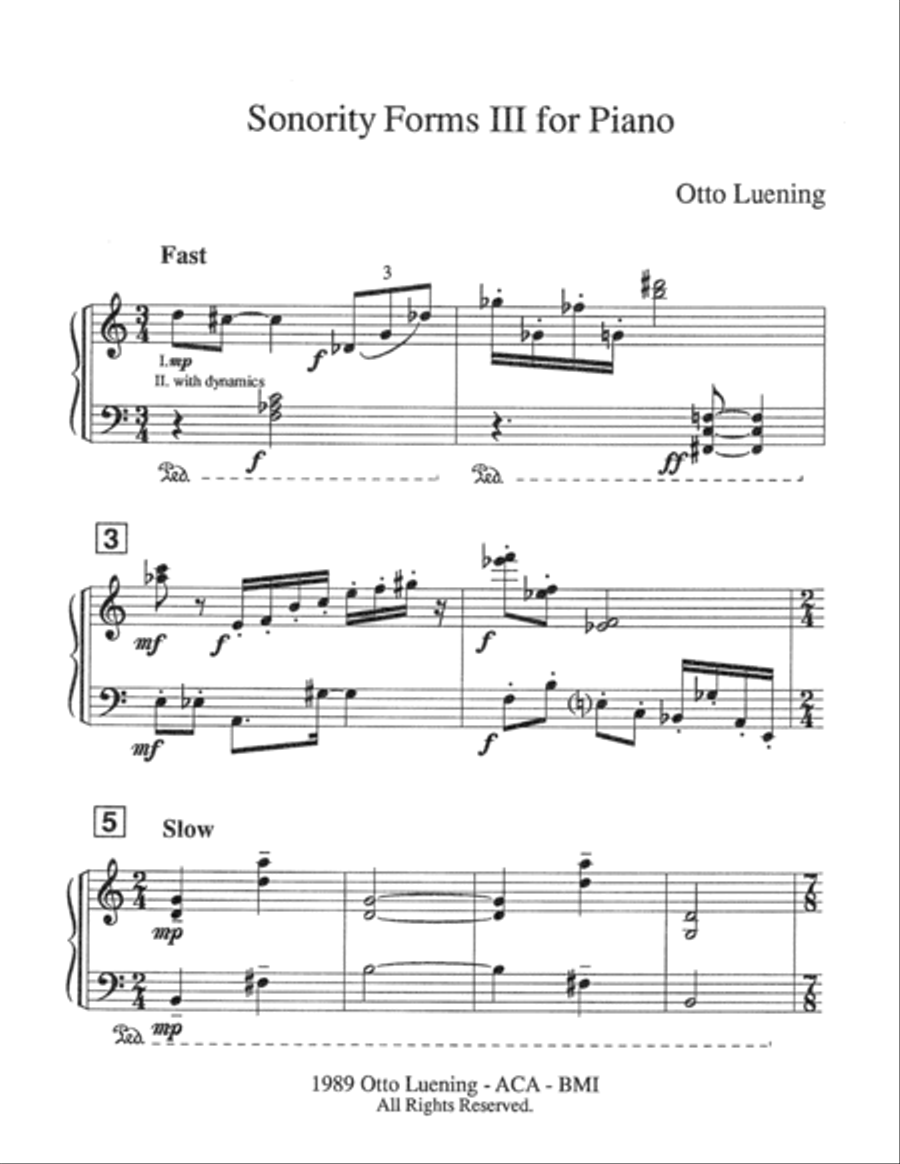 [Luening] Sonority Forms III
