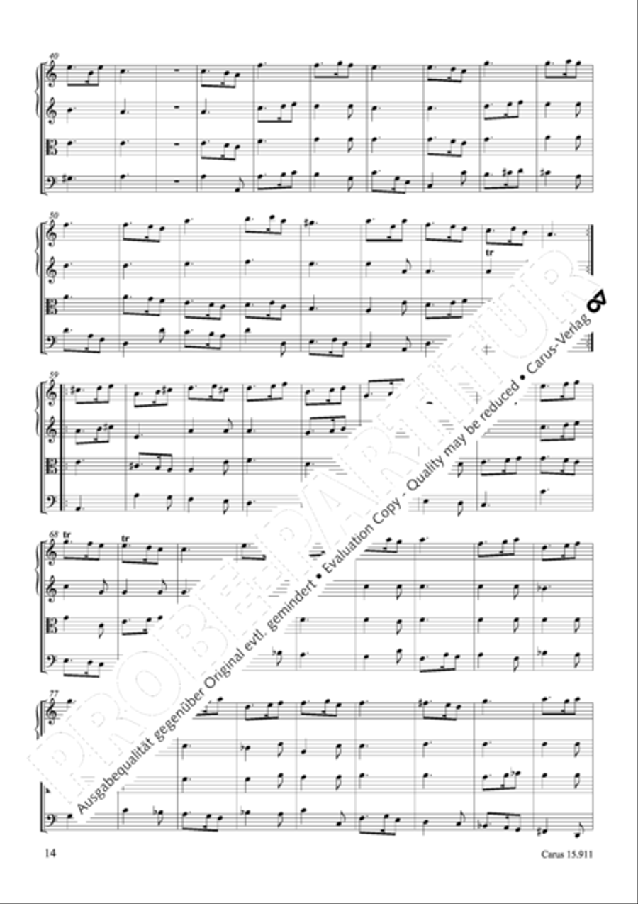 Ouverture in d Oboe scores gallery preview page 15