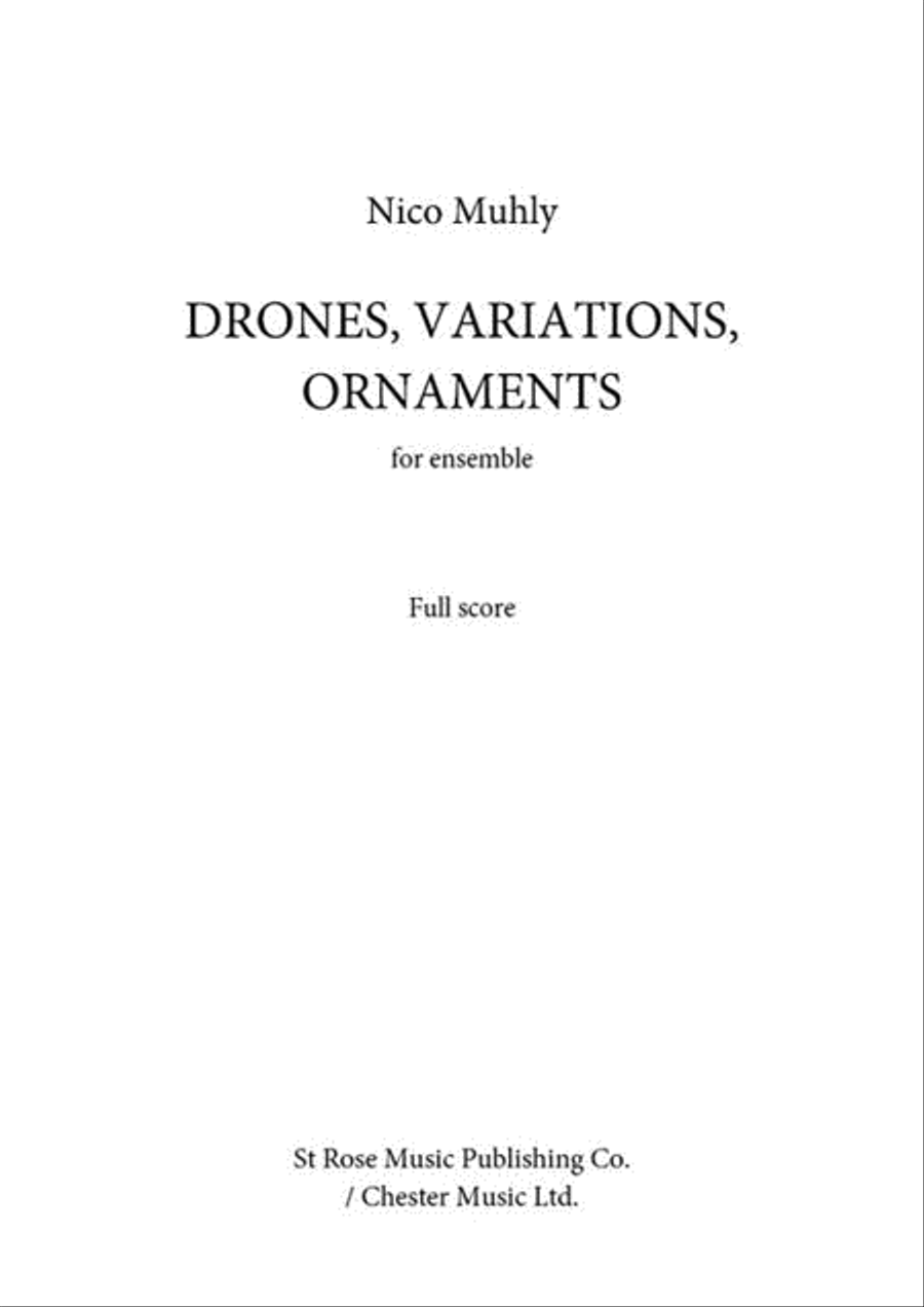 Drones, Variations, Ornaments Score scores gallery preview page 1