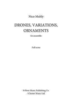 Book cover for Drones, Variations, Ornaments