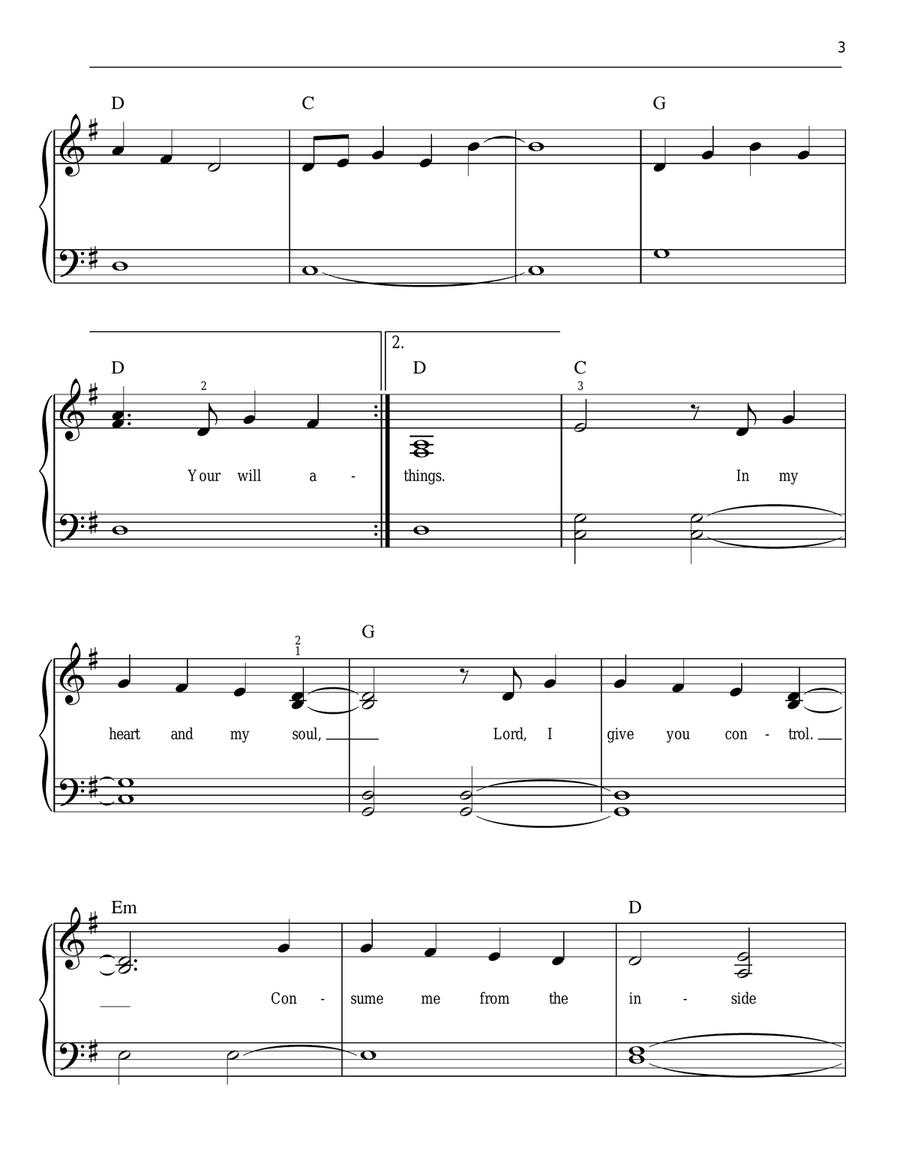 From The Inside Out Easy Piano scores gallery preview page 3