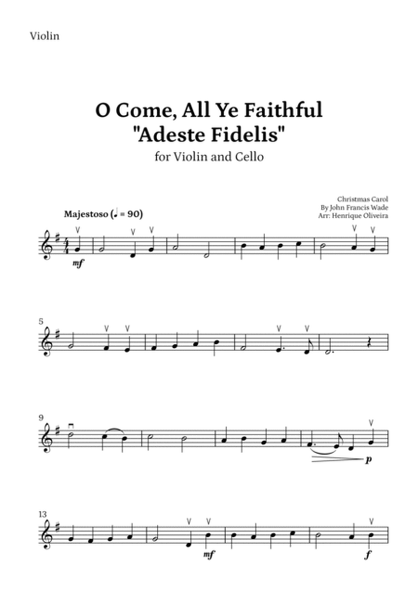 O Come, All Ye Faithful (Adeste Fidelis) - Violin and Cello image number null