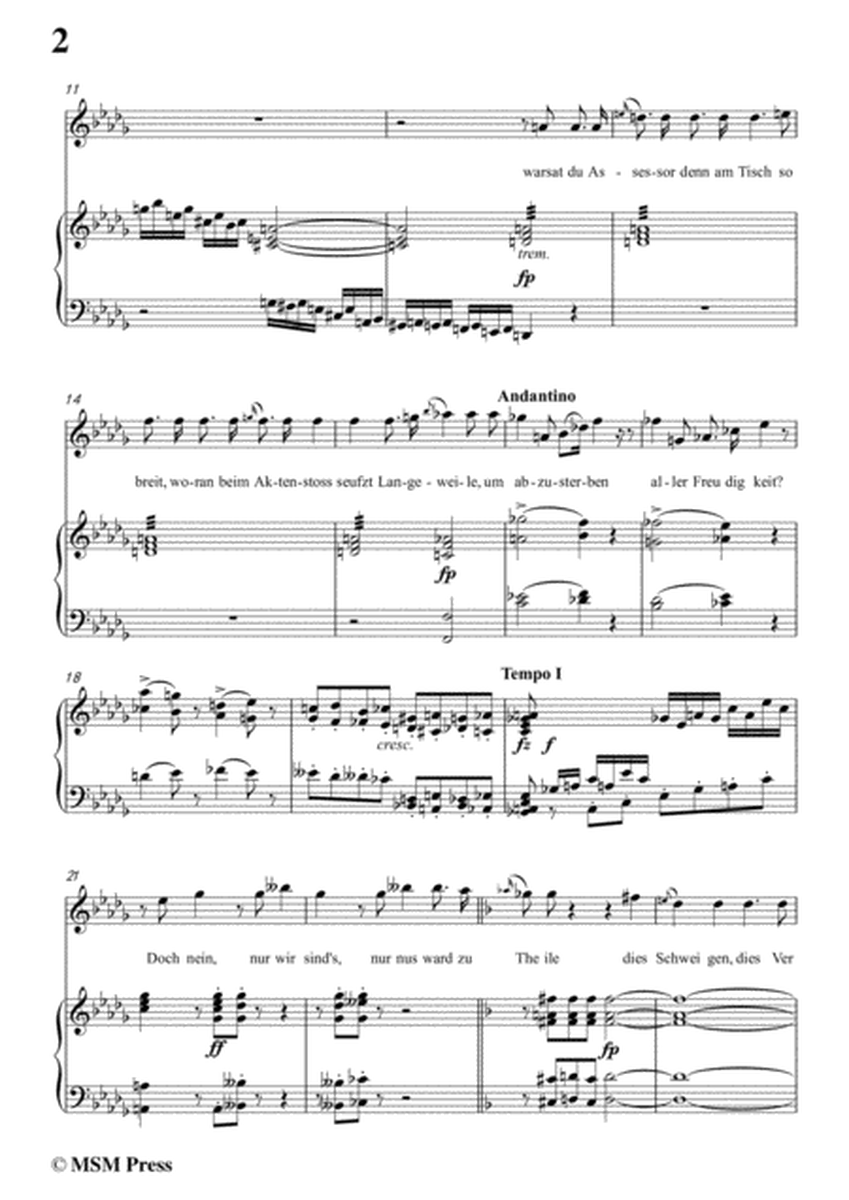 Schubert-Epistel(Herrn Joseph Spaun),in b flat minor,for Voice&Piano image number null