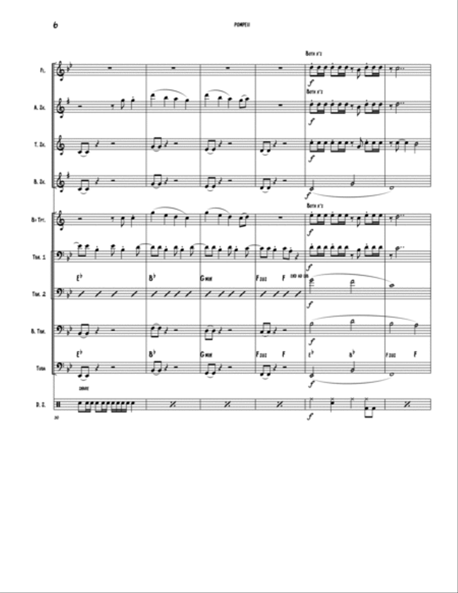 Pompeii Large Ensemble scores gallery preview page 6