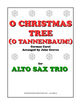 Book cover for O Christmas Tree (O Tannenbaum!) - Alto Sax Trio