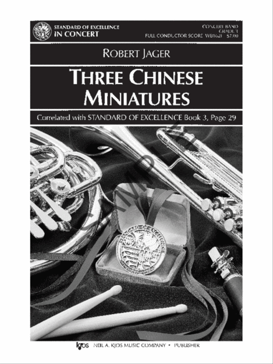 Three Chinese Miniatures - Score Concert Band scores gallery preview page 2