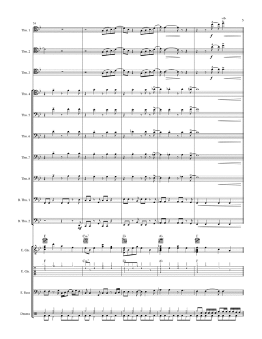 Just You 'n' Me Just You 'n' Me Trombone scores gallery preview page 5