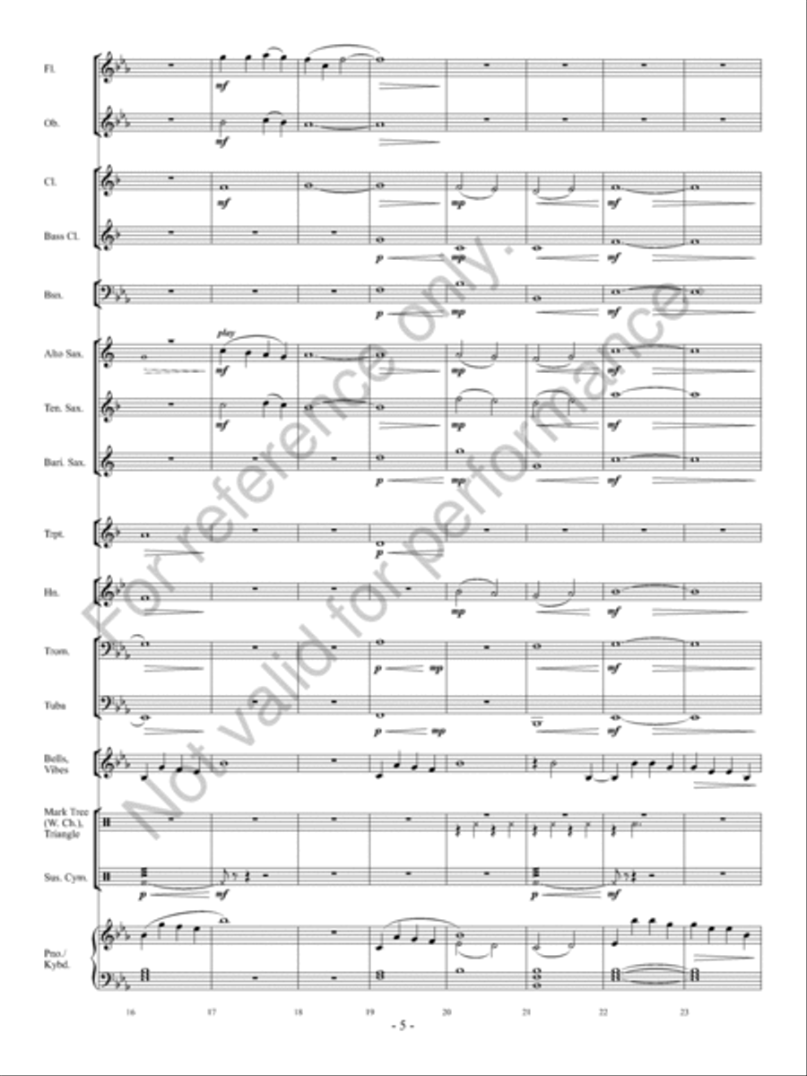 Aura Lea Aura Lea Concert Band scores gallery preview page 6