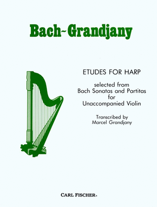 Book cover for Etudes For Harp