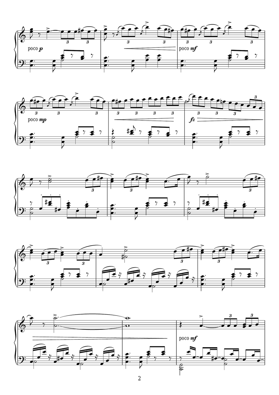 Impromptu, Op.78 No.1 Piano Solo scores gallery preview page 2
