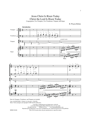 Jesus Christ Is Risen Today (Easter Hymn) (Downloadable)