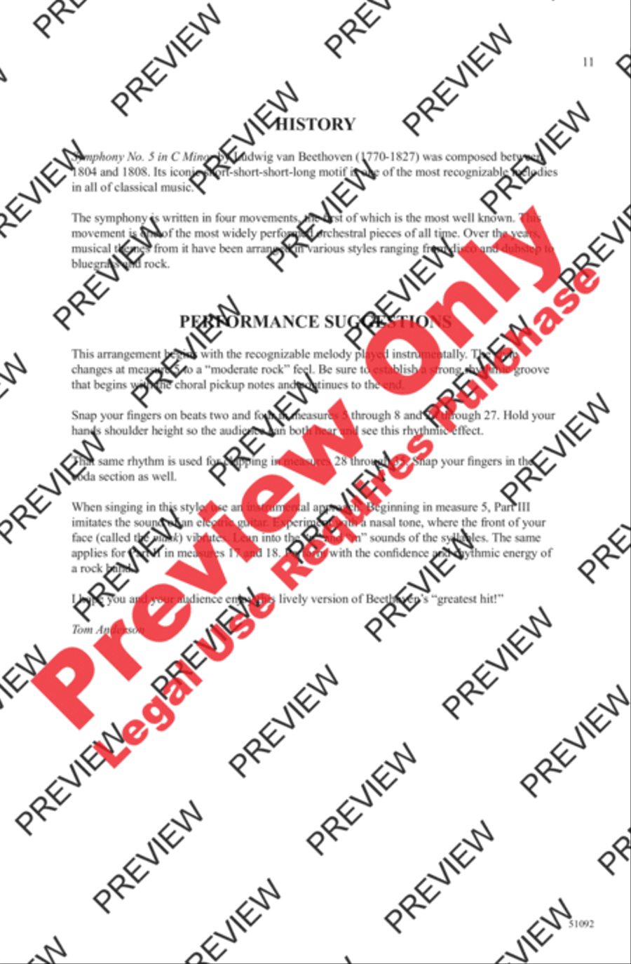 Beethoven's Fifth Beethoven's Fifth 3-Part scores gallery preview page 11
