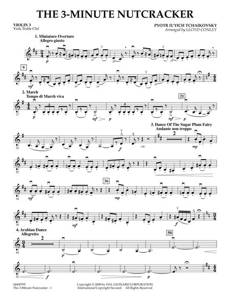 The 3-Minute Nutcracker - Violin 3 (Viola Treble Clef)