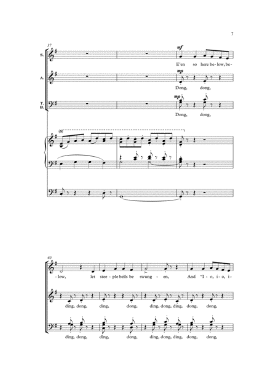 Ding! dong! merrily on high 4-Part scores gallery preview page 6