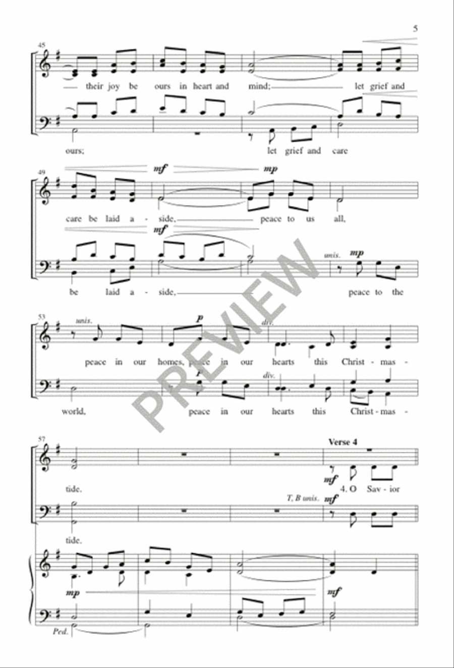 O Prince of Peace 4-Part scores gallery preview page 6