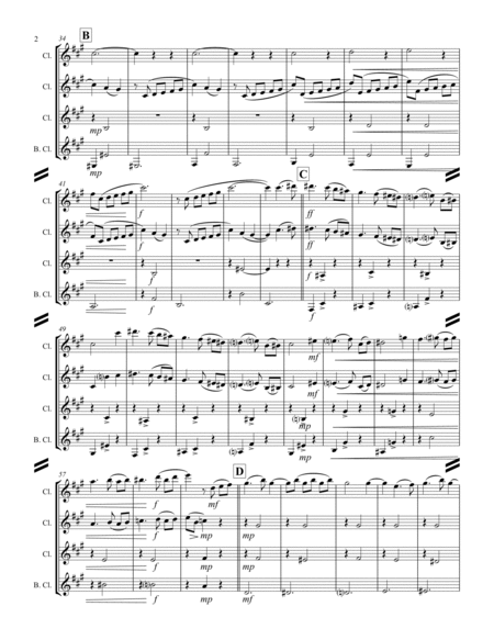 Debussy – La plus que lente (for Clarinet Quartet) image number null