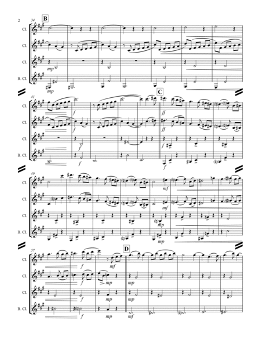 Debussy – La plus que lente (for Clarinet Quartet) Debussy – La plus que lente (for Clarinet Quartet) Clarinet Quartet scores gallery preview page 3