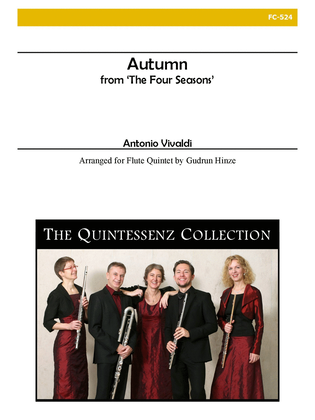 Book cover for Autumn from the Four Seasons for Flute Quintet