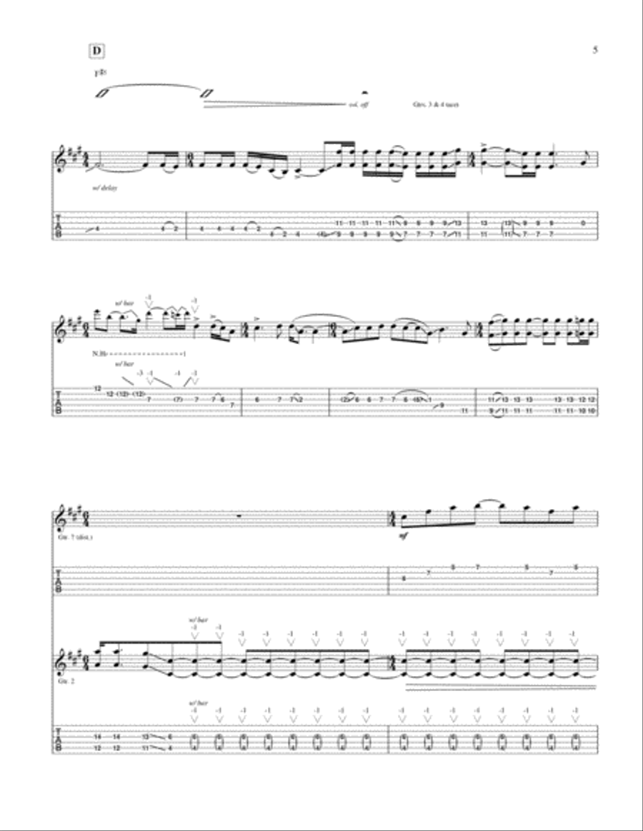 Arena Of Confusion Electric Guitar scores gallery preview page 5