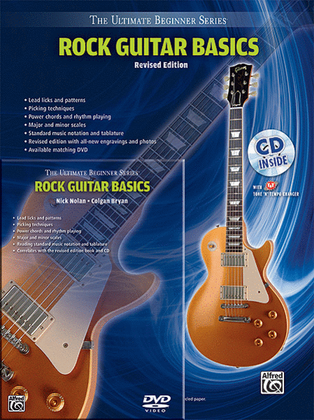 Book cover for Ultimate Beginner Rock Guitar Basics Mega Pak