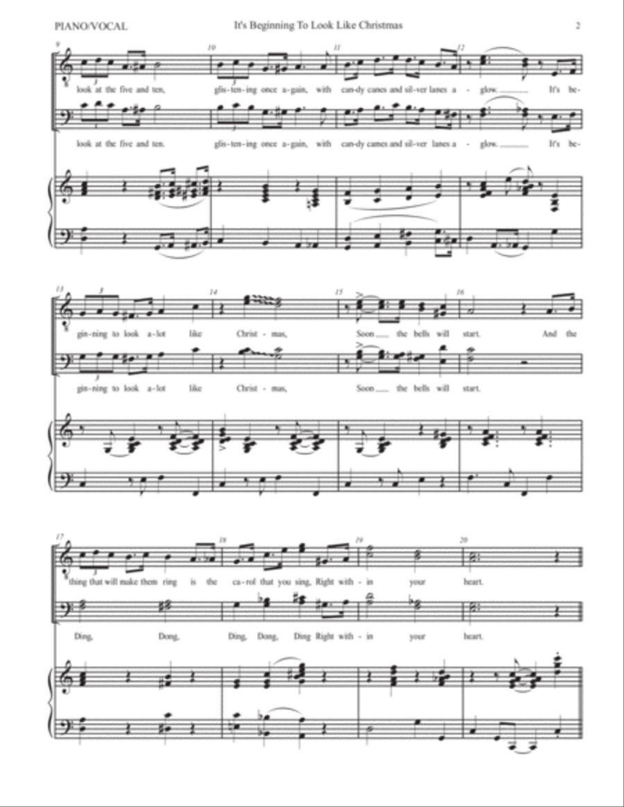 It's Beginning To Look Like Christmas Small Ensemble scores gallery preview page 3
