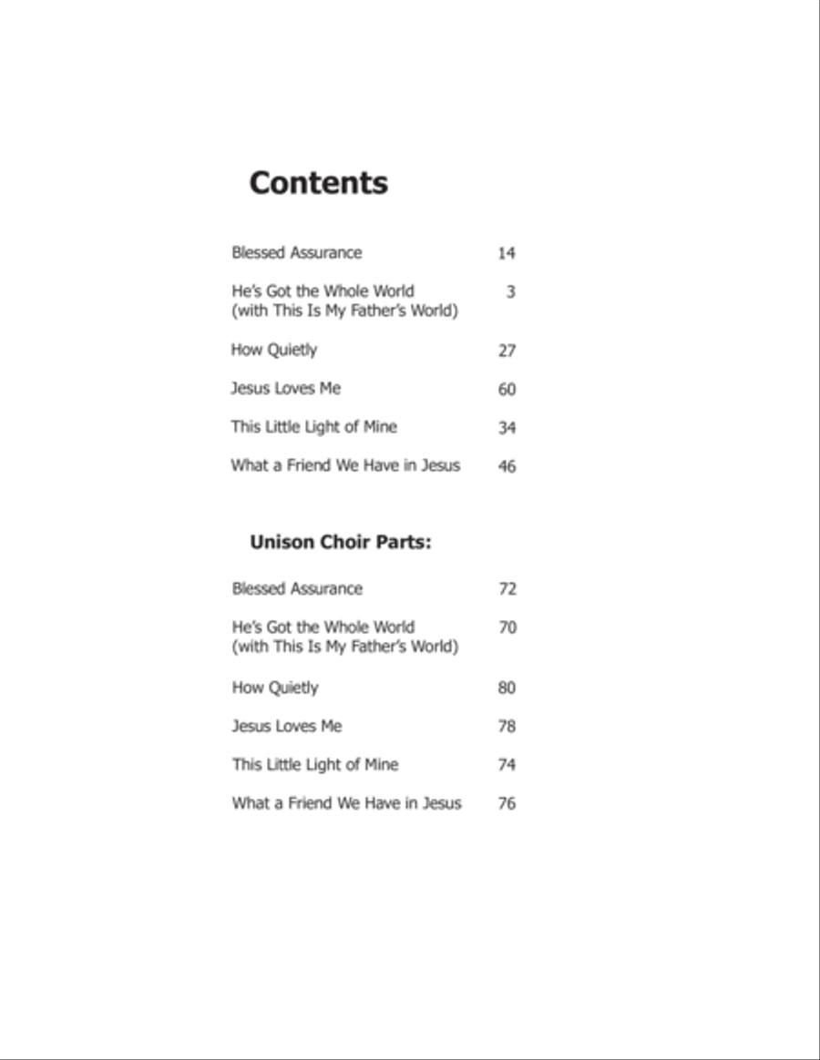 Let the Children Sing 4-Part scores gallery preview page 4