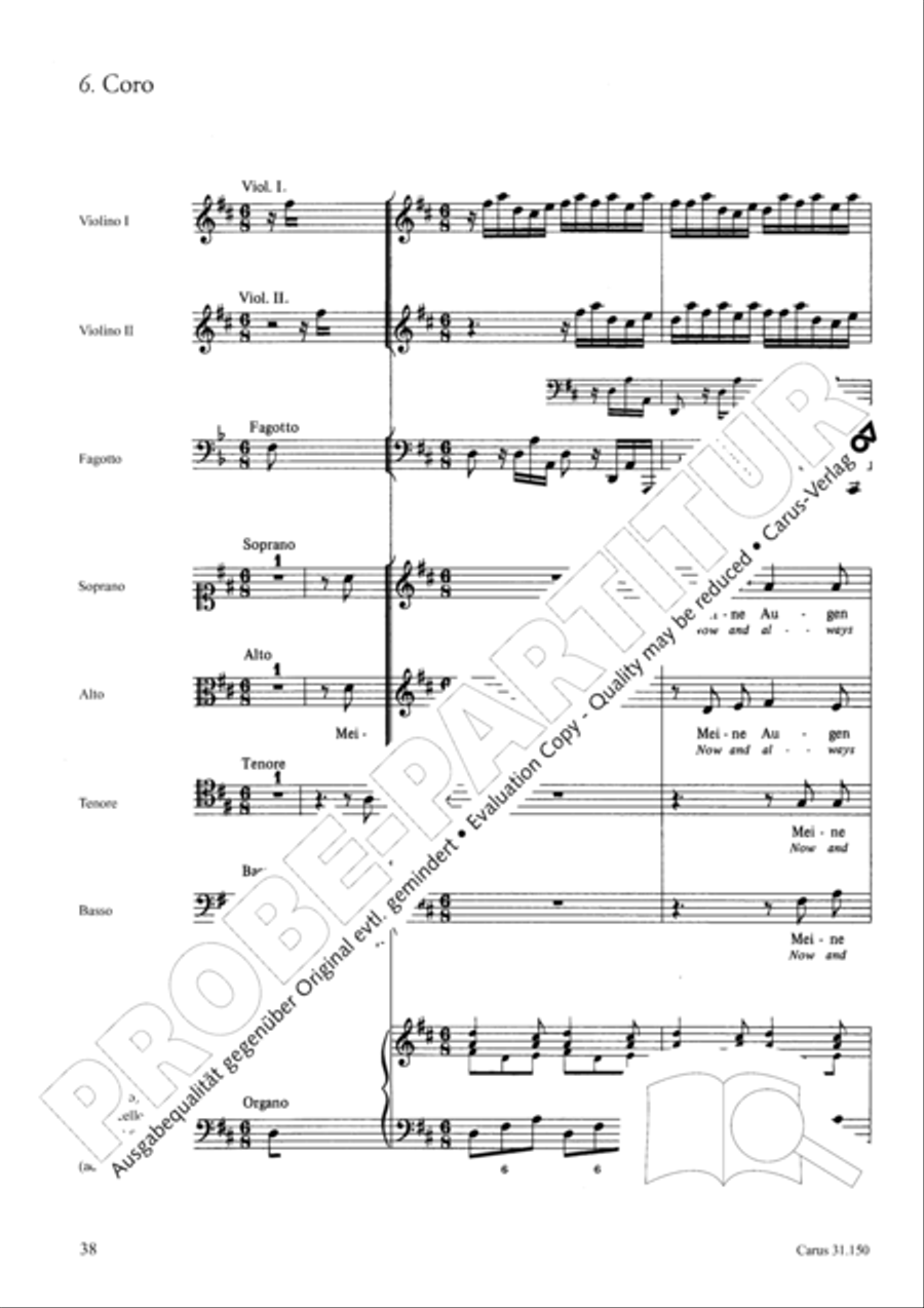 O my Lord, I long for thee (Nach dir, Herr, verlanget mich) 4-Part scores gallery preview page 41