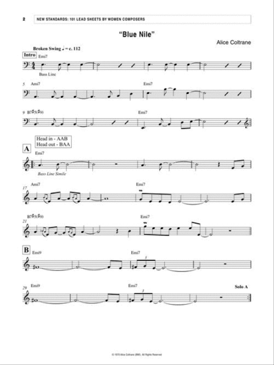 New Standards: 101 Lead Sheets By Women Composers