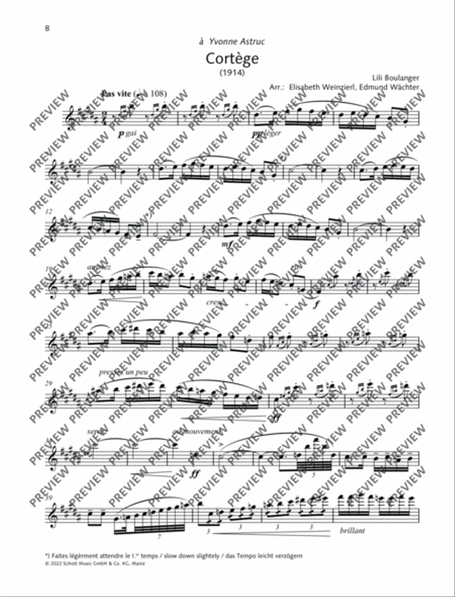 Introduction – Cortège Introduction – Cortège Flute Solo scores gallery preview page 10