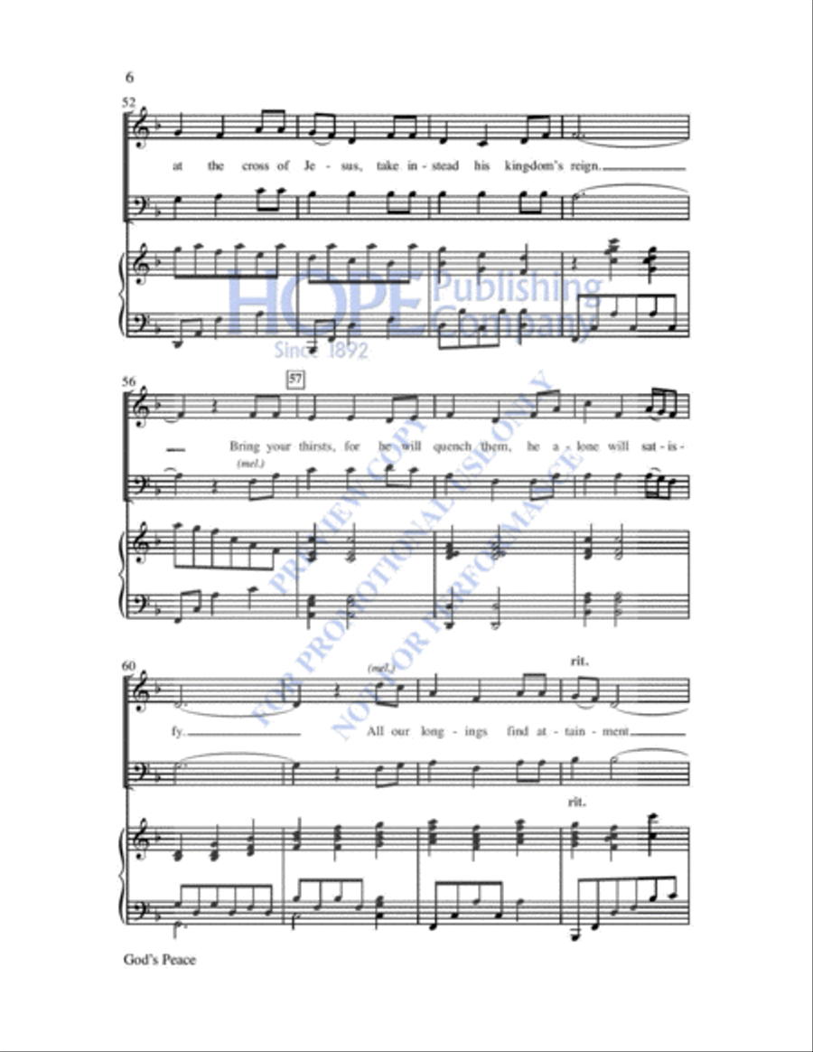 God's Peace 2-Part scores gallery preview page 7