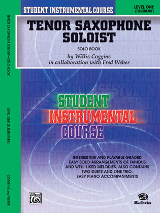 Book cover for Student Instrumental Course Tenor Saxophone Soloist
