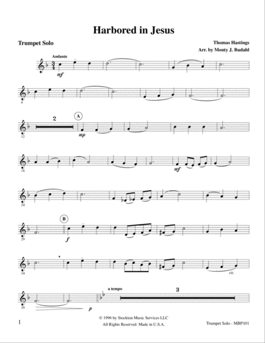 Harbored In Jesus Cornet scores gallery preview page 6