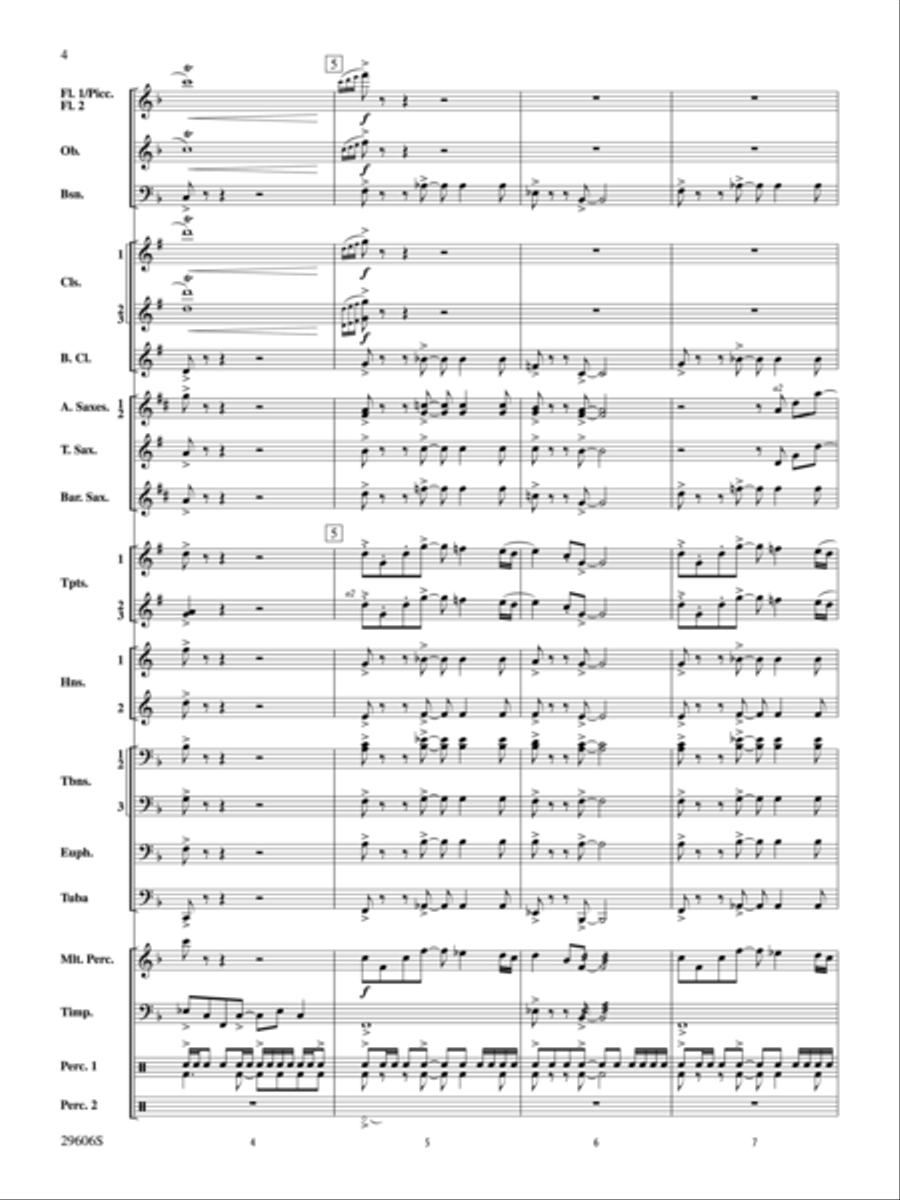 Journey to Aldebaran (score only) Concert Band scores gallery preview page 3