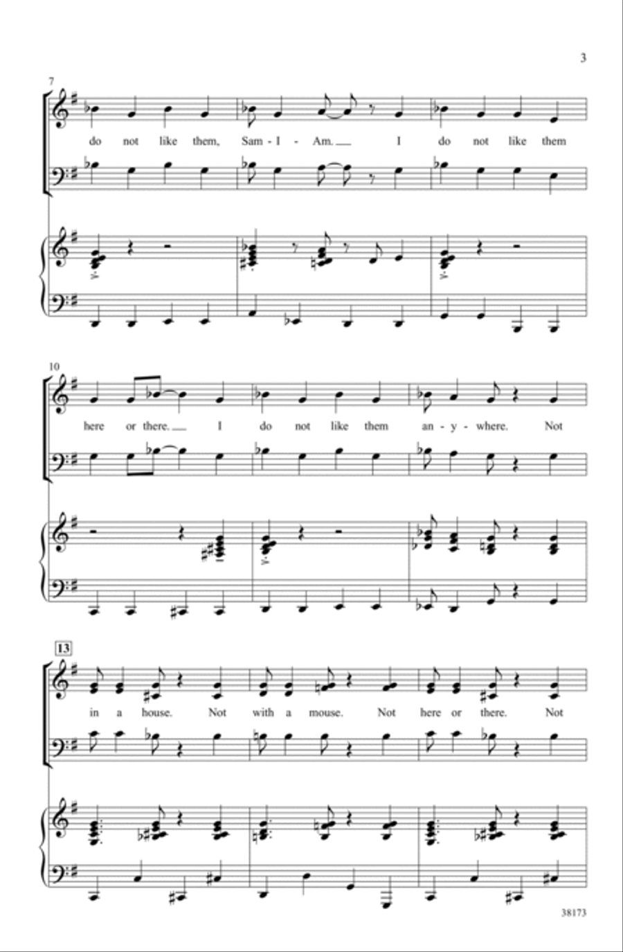 Green Eggs and Ham - SoundTrax CD (CD only) Choir scores gallery preview page 3