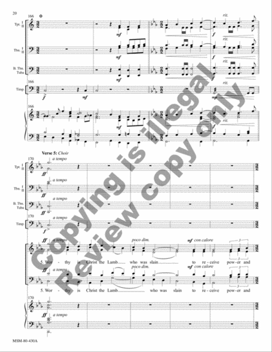 Canticle of Jesus Christ, Our Redeemer (Full Score) Choir scores gallery preview page 30
