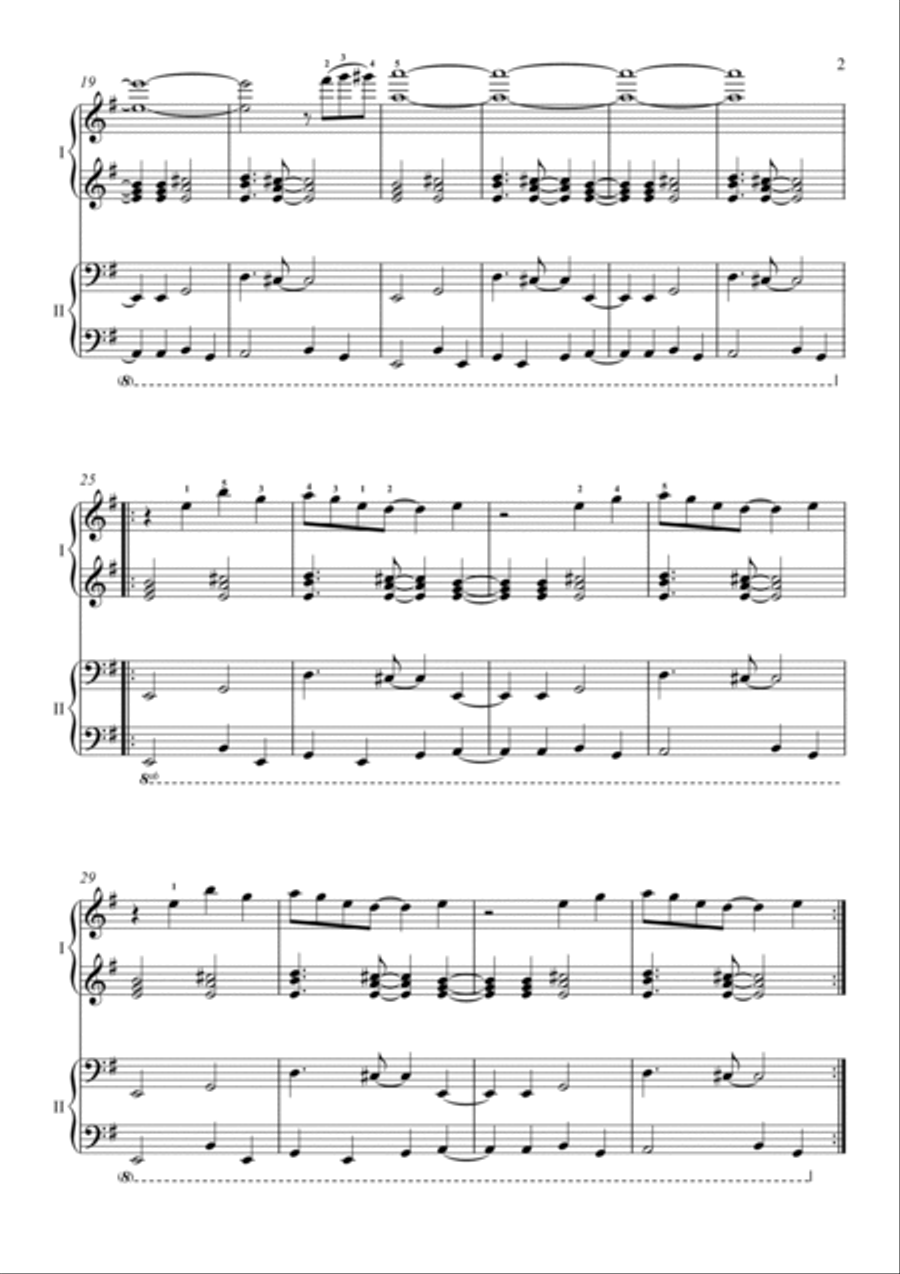 Death by Glamour (from Undertale) 1 Piano, 4-Hands scores gallery preview page 3