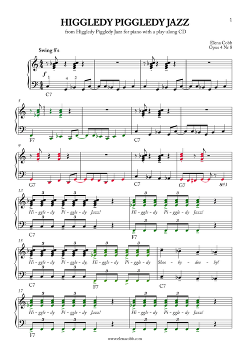 Higgledy Piggledy Jazz, piano intermediate image number null
