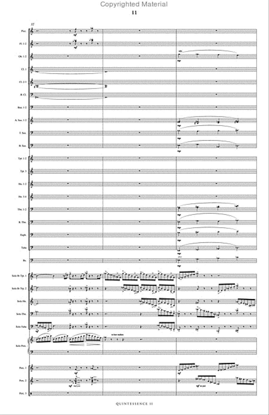 Quintessence II Concert Band scores gallery preview page 12