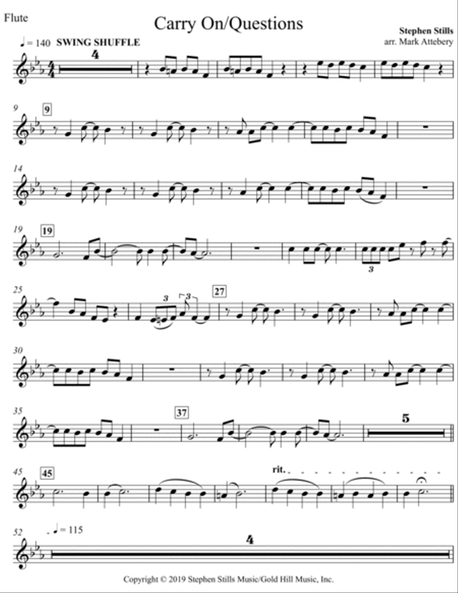 Carry On/questions Small Ensemble scores gallery preview page 4