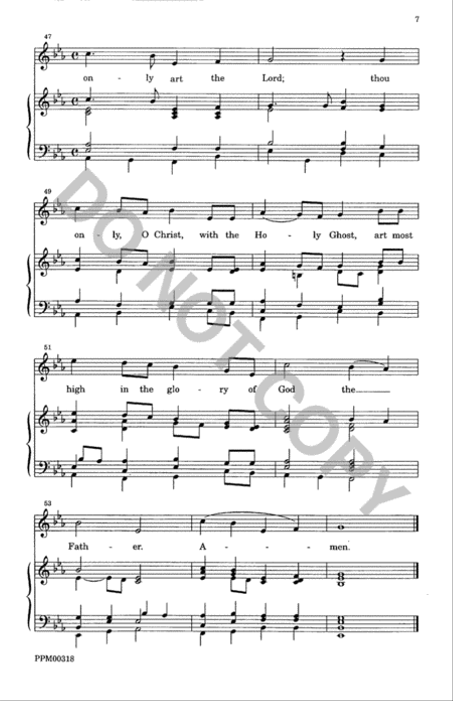 Missa Ecclesia Christi Unison Choir scores gallery preview page 8