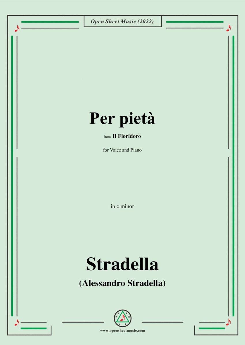 Stradella-Per pietà,from Il Floridoro,in c minor image number null