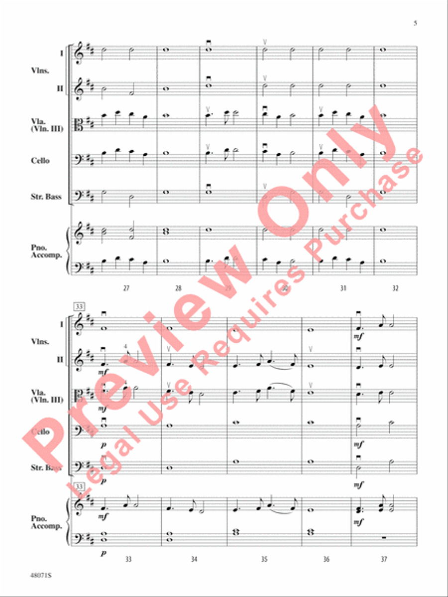 Bottom of the Ninths String Orchestra scores gallery preview page 6