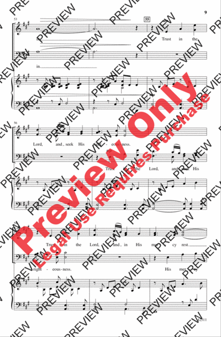 Open the Gates Open the Gates 4-Part scores gallery preview page 9