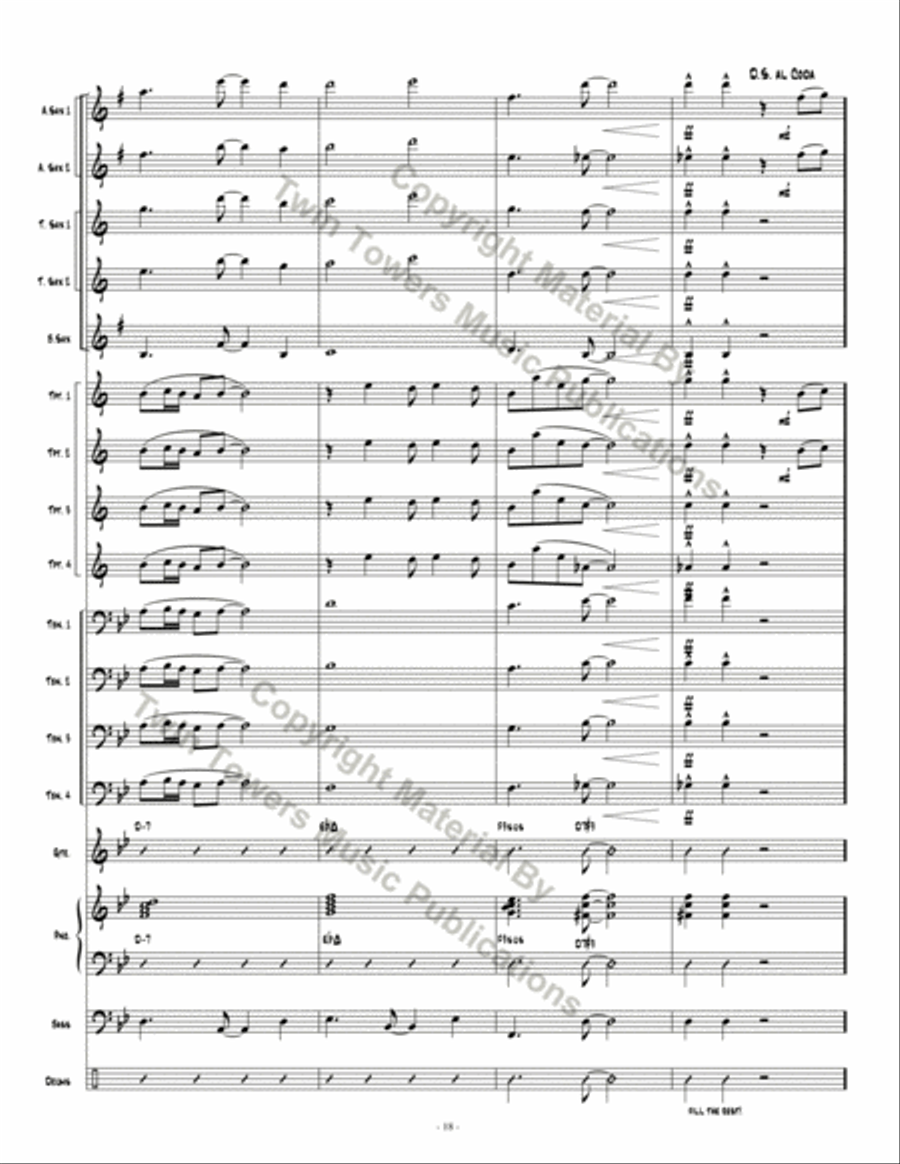 Skyline Bossa Skyline Bossa Jazz Ensemble scores gallery preview page 19