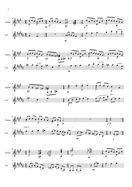 Bergamasca Variations for clarinet and guitar image number null