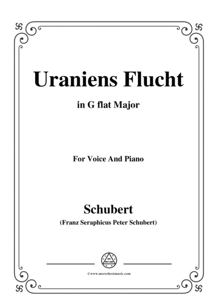 Schubert-Uraniens Flucht(Urania's Flight),D.554,in G flat Major,for Voice&Piano image number null