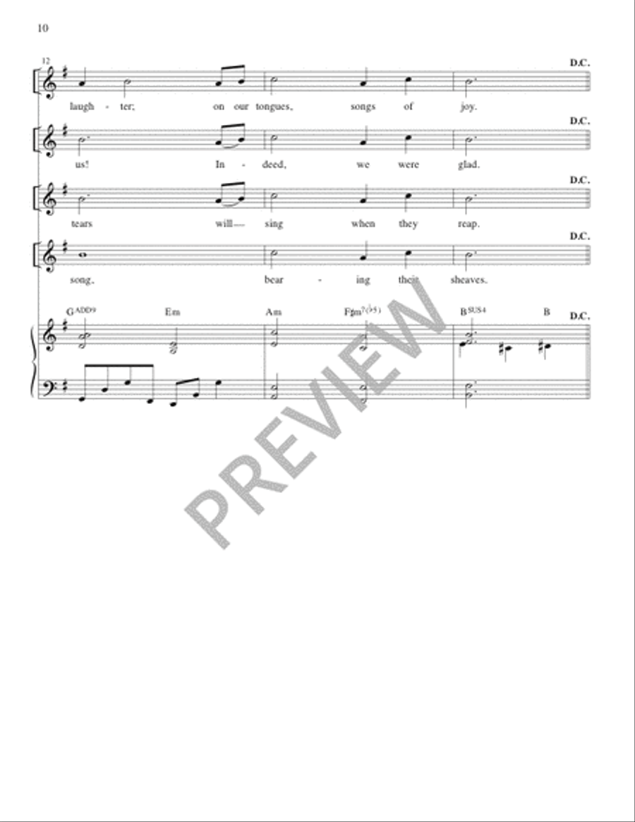 The Lyric Psalter, Year C Piano scores gallery preview page 12