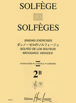 Book cover for Solfege des Solfeges - Volume 2B sans accompagnement